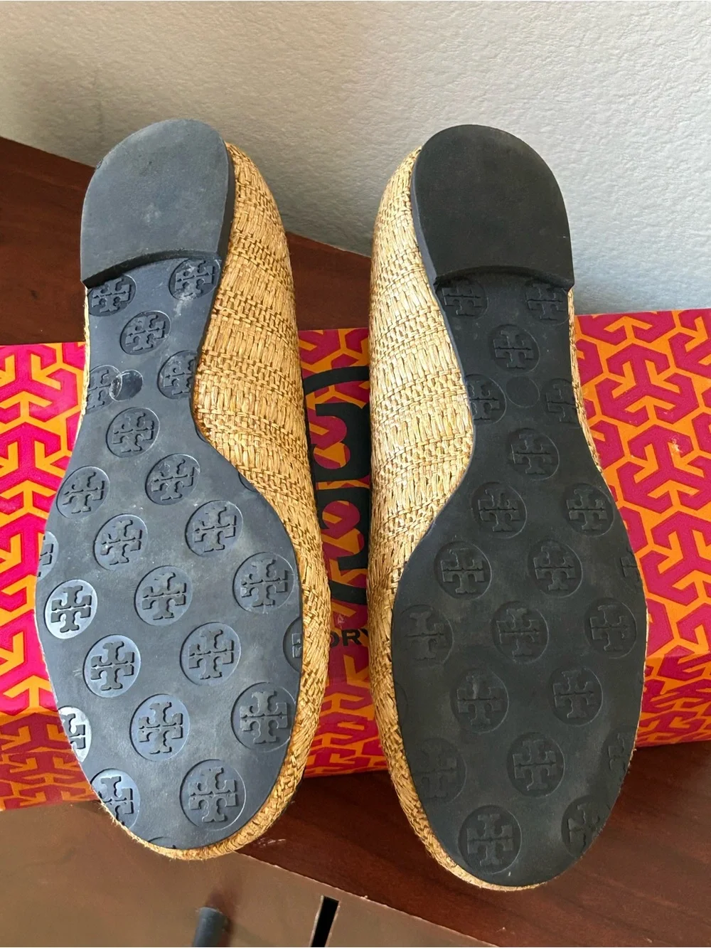Tory Burch woven straw